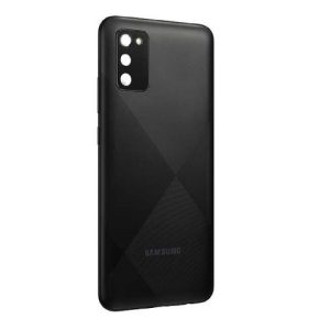 Tapa Trasera Samsung A025/A02s Con/Lens Negro