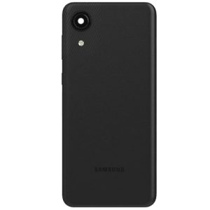 Tapa Trasera Samsung A032/A03 Core Con/Lens Negro